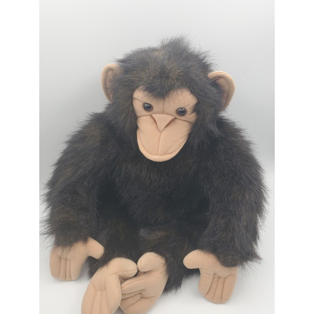 Folkmanis RollKins Chimpanzee Hand Puppet Plush Monkey 21โ Stuffed Animal